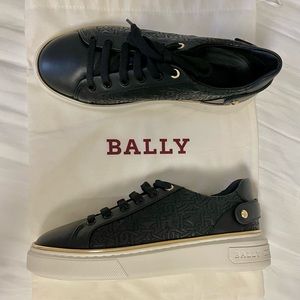 Bally Malya sneakers, black designer sneakers